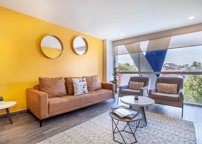 Moderno Mexicano 3br/2ba 200mbps Apartment Mexico City