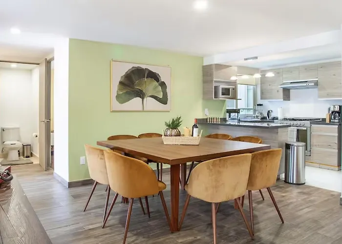 Moderno Mexicano 3br/2ba 200mbps Apartment Mexico City